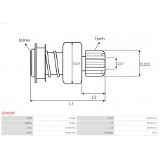 SD0023(BOSCH) Бендикс-стартер за OE BOSCH  за леки и лекотоварни автомобили